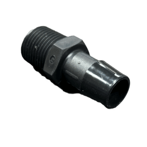 Plastic Adapter, Single Barb, 5/8" IDM x 1/2" MNPT